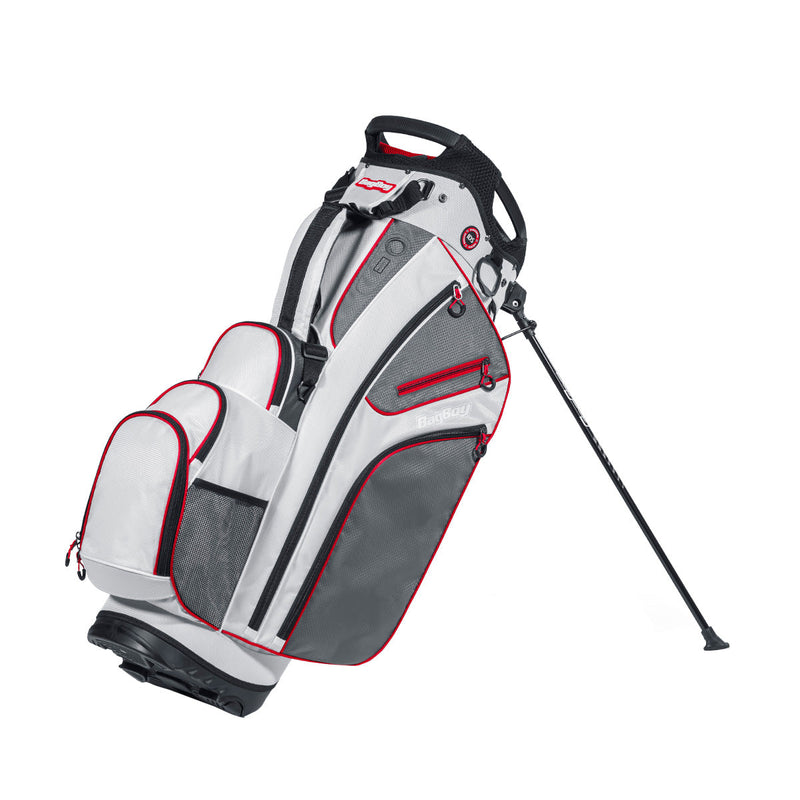 Load image into Gallery viewer, BagBoy Chiller Hybrid Golf Stand Bag White/Charcoal/Red
