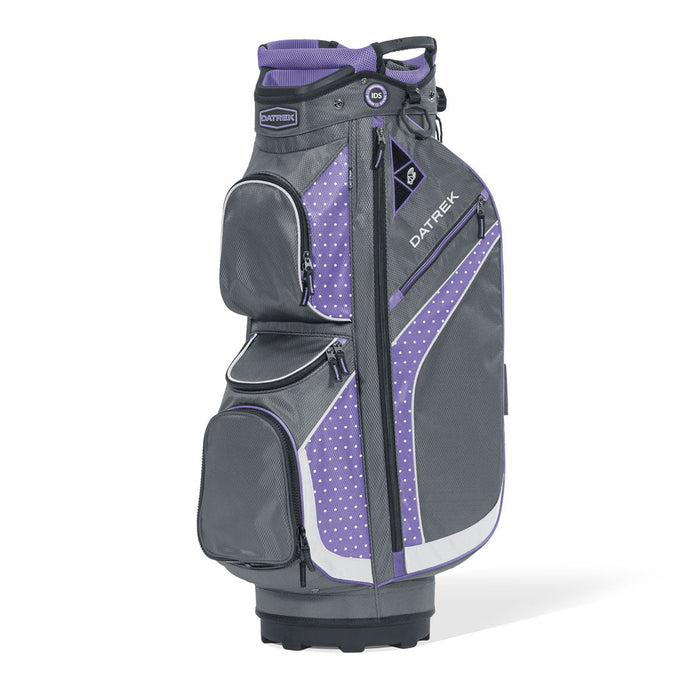 Datrek DG Lite II Womens Golf Cart Bag - Grey Lavender Dots