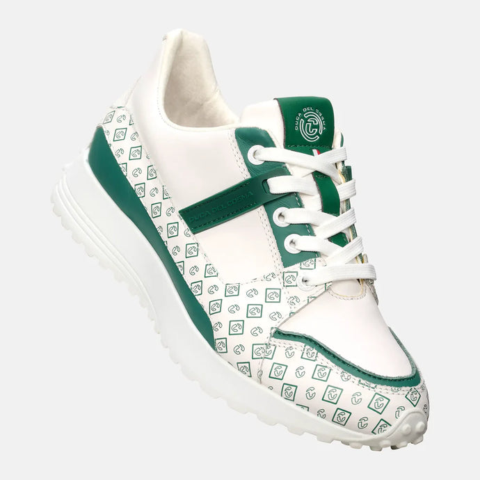 Duca Del Cosma Alesi Spikeless Womens Golf Shoes White/Green