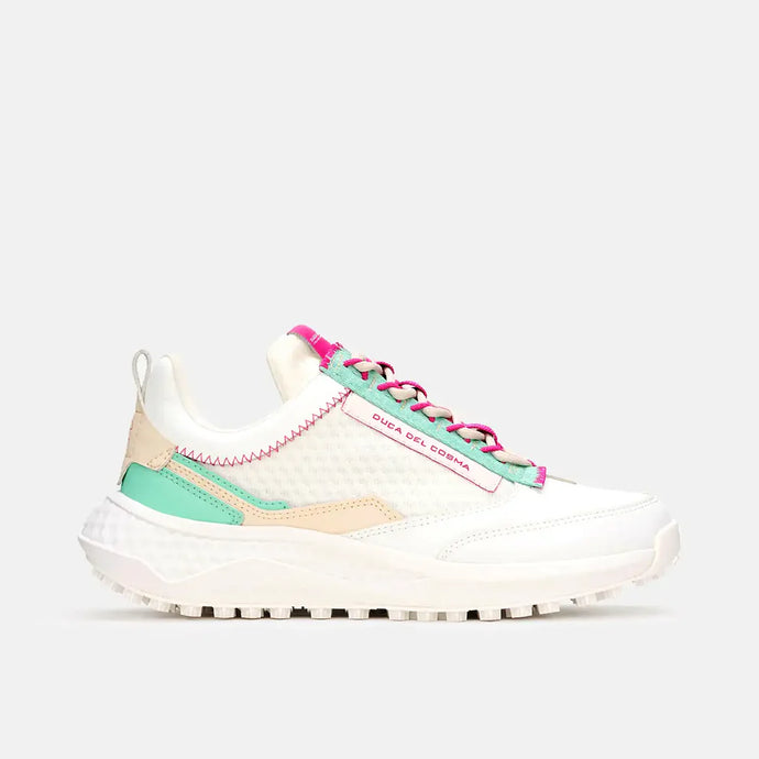 Duca Del Cosma Latina Spikeless Womens Golf Shoes - White/Mint Green