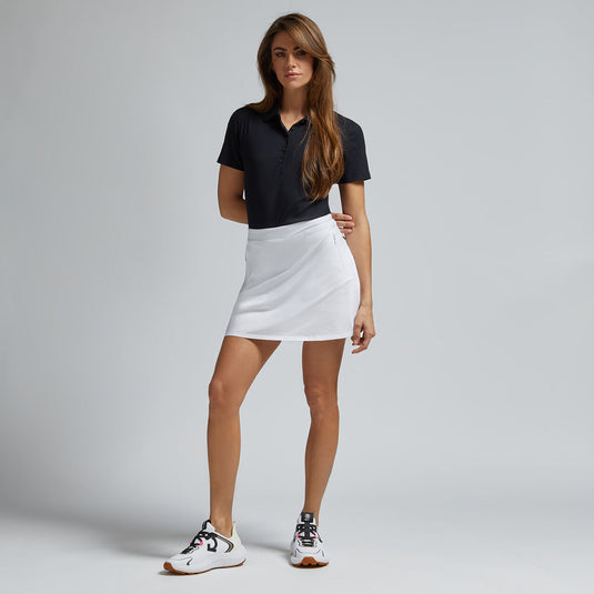 G/Fore Silky Tech Nylon A-Line Womens Golf Skort Snow