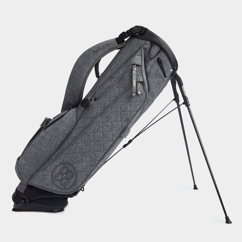 Load image into Gallery viewer, G/FORE Tech Melange Daytona Plus Golf Stand Bag Heather Grey
