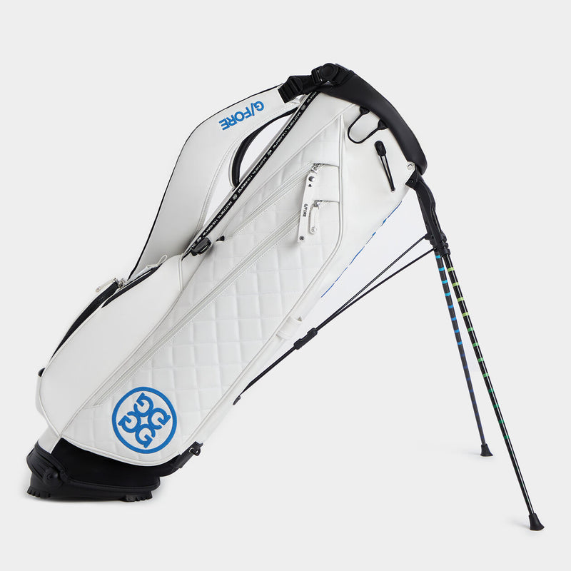 Load image into Gallery viewer, G/FORE Daytona Plus Golf Stand Bag Snow Side View
