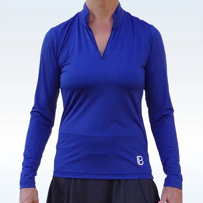 Load image into Gallery viewer, Golf Bella Long Sleeve Womens Golf 1/4 Zip Navy
