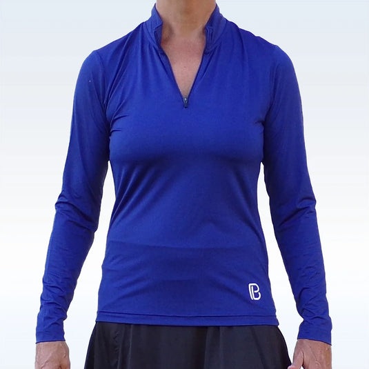 Golf Bella Long Sleeve Womens Golf 1/4 Zip Navy