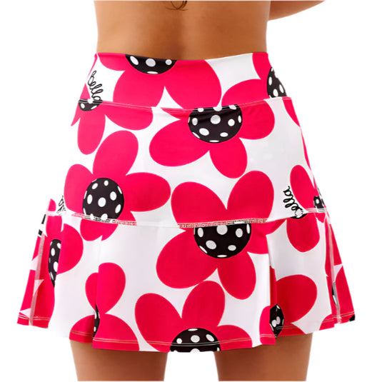 Golf Bella Drop Pleat Poppy Womens Golf Skort