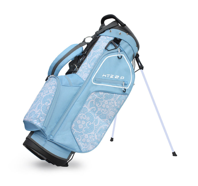 Hot-Z Ladies Golf Stand Bag 2.0 Light Blue Paisley