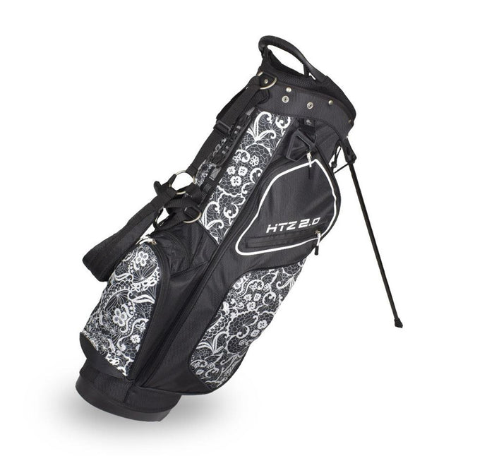 Hot-Z Ladies Golf Stand Bag 2.0 Black White