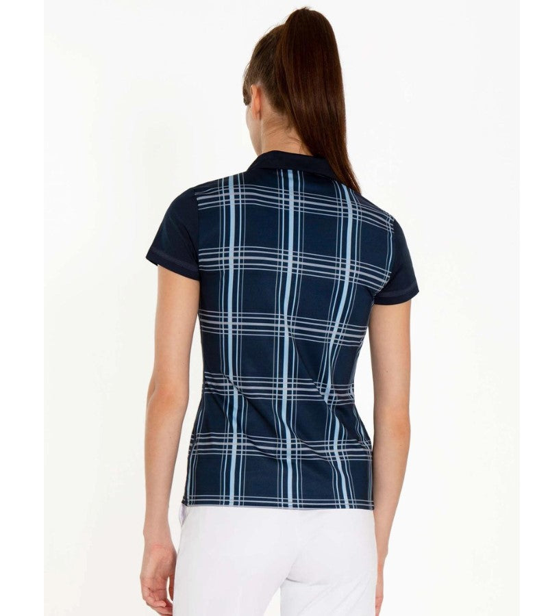 Load image into Gallery viewer, Inphorm Academy Collared V-Neck Shirt Back
