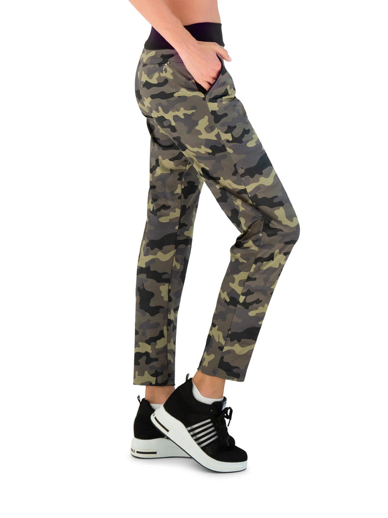 Load image into Gallery viewer, InPhorm Pencil Fit Golf Pant Womens Camo
