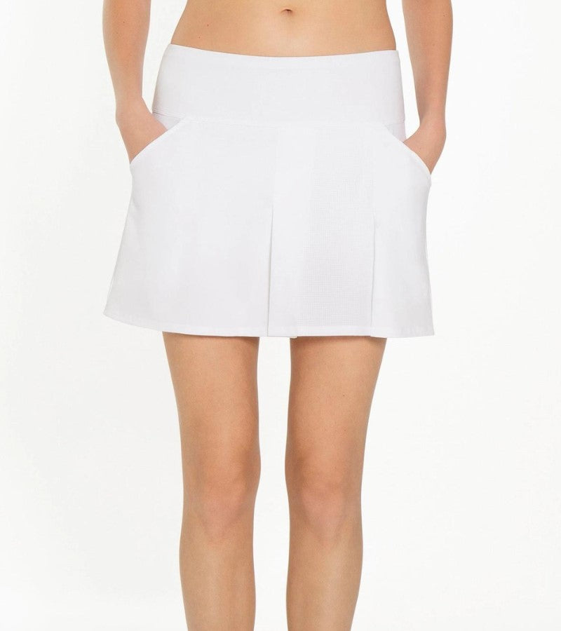 Load image into Gallery viewer, InPhorm Pleated Golf Skort White 15 Inch
