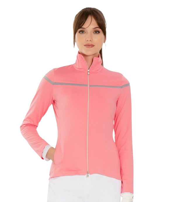 InPhorm Plumeria Full Zip Jacket - Front View