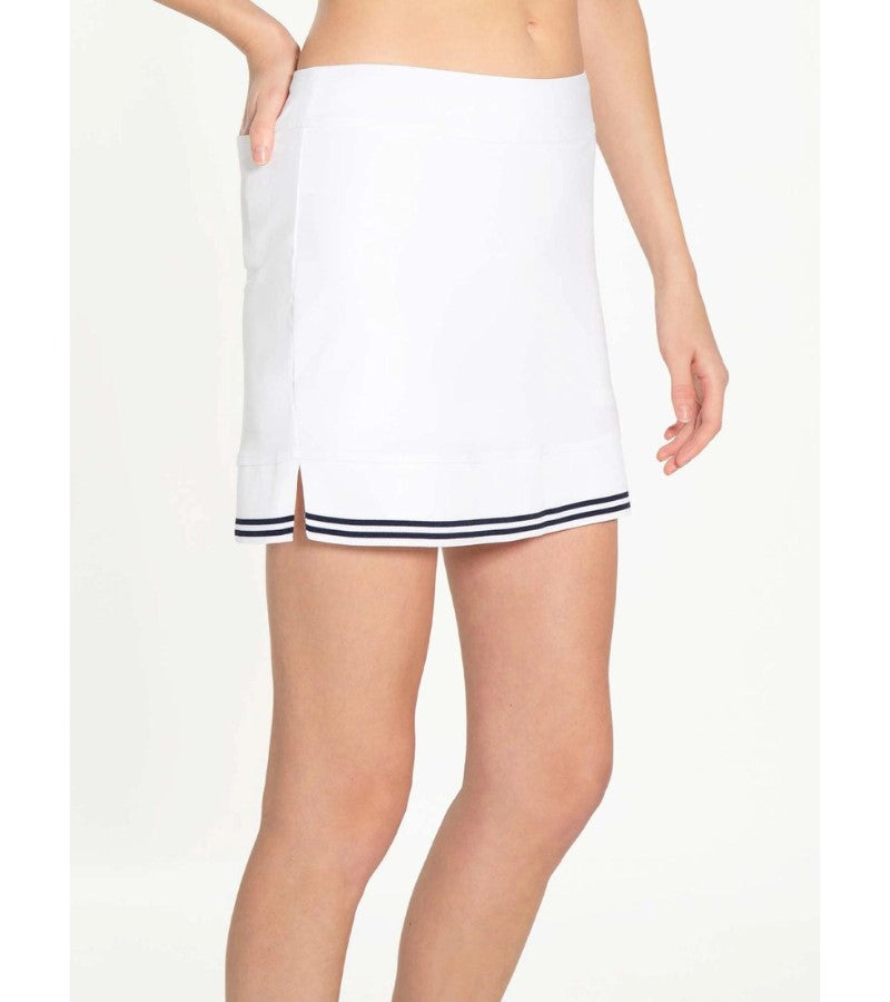 Load image into Gallery viewer, Inphorm Straight 15&quot; Skirt White / Midnight
