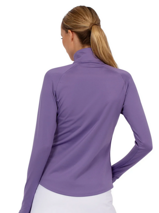 Inphorm Women's Performance Half Zip Purple