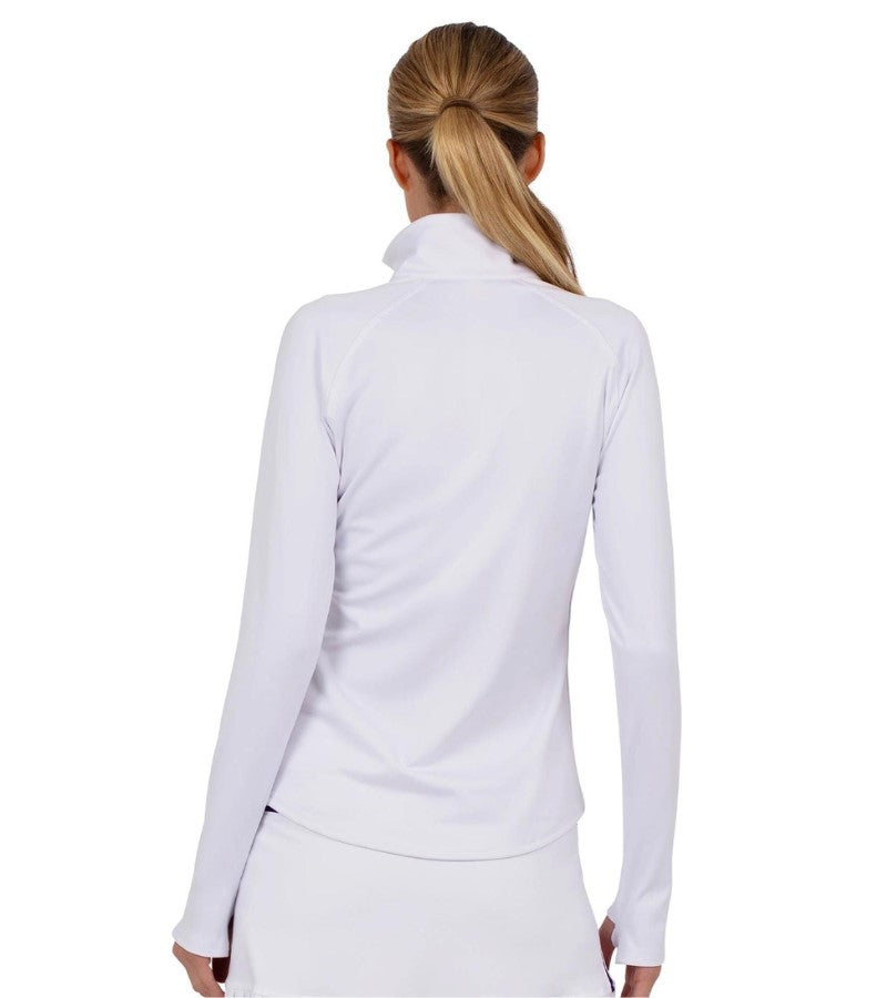 Load image into Gallery viewer, Inphorm Women&#39;s Performance Half Zip White
