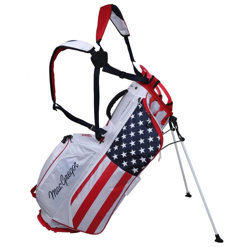 Load image into Gallery viewer, MacGregor Golf USA Stars and Stripes Golf Stand Bag
