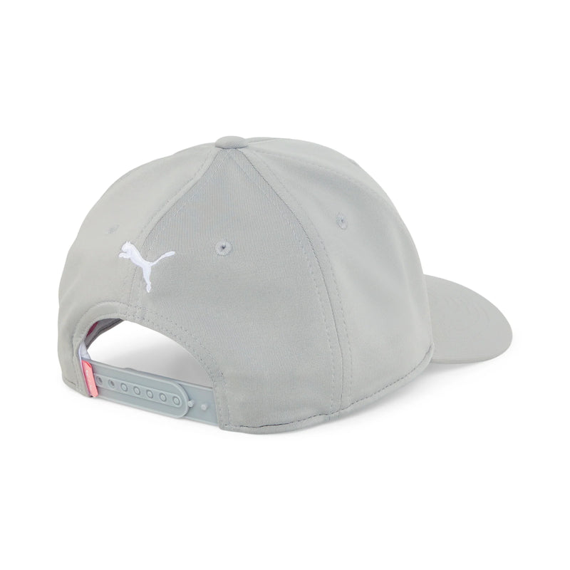 Load image into Gallery viewer, Puma P Mens Golf Hat Bright Ash Gray / White Glow
