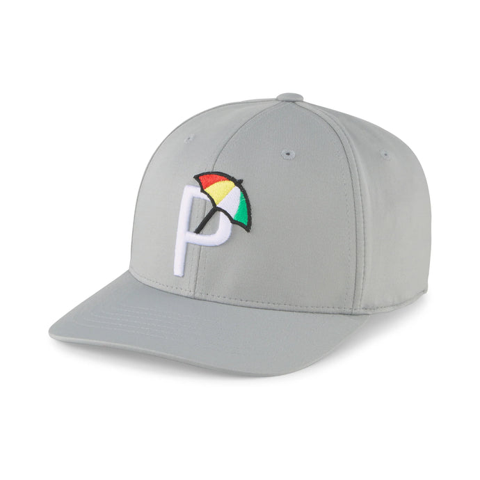 Puma P Mens Golf Hat Bright Ash Gray / White Glow