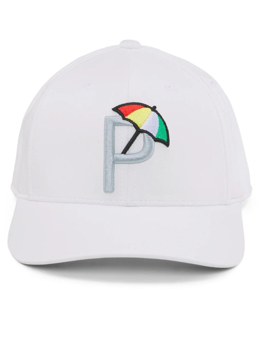 Puma P Mens Golf Hat Bright White / Ash Gray