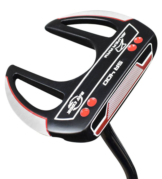 Ray Cook Silver Ray SR400 Mens Golf Putter - Black and Red