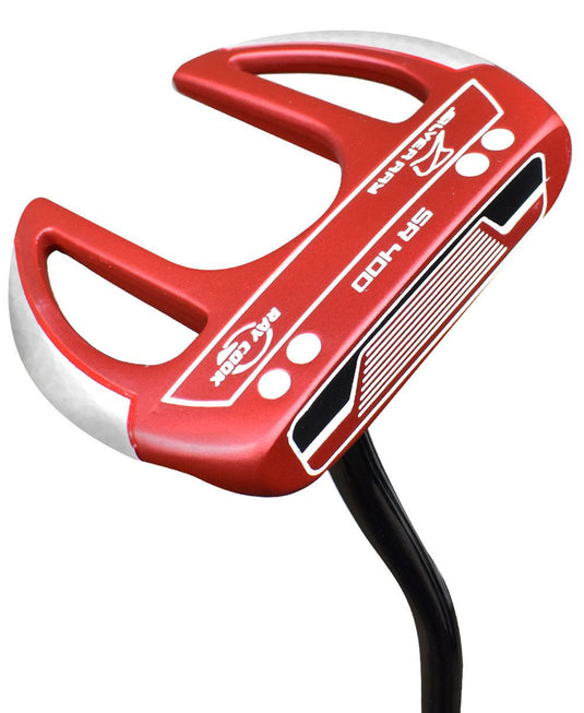 Ray Cook Silver Ray SR400 Mens Golf Putter - Black and Red