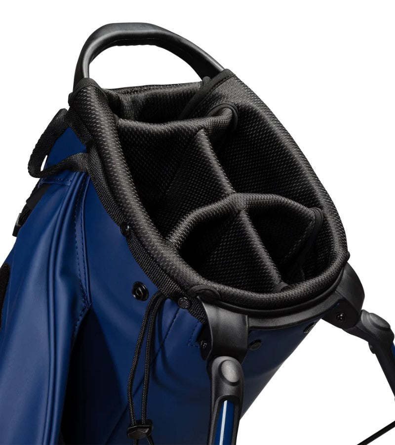 Load image into Gallery viewer, Sunday Golf Ryder Golf Stand Bag Navy Vegan Leather (Bag Height 35&quot;)
