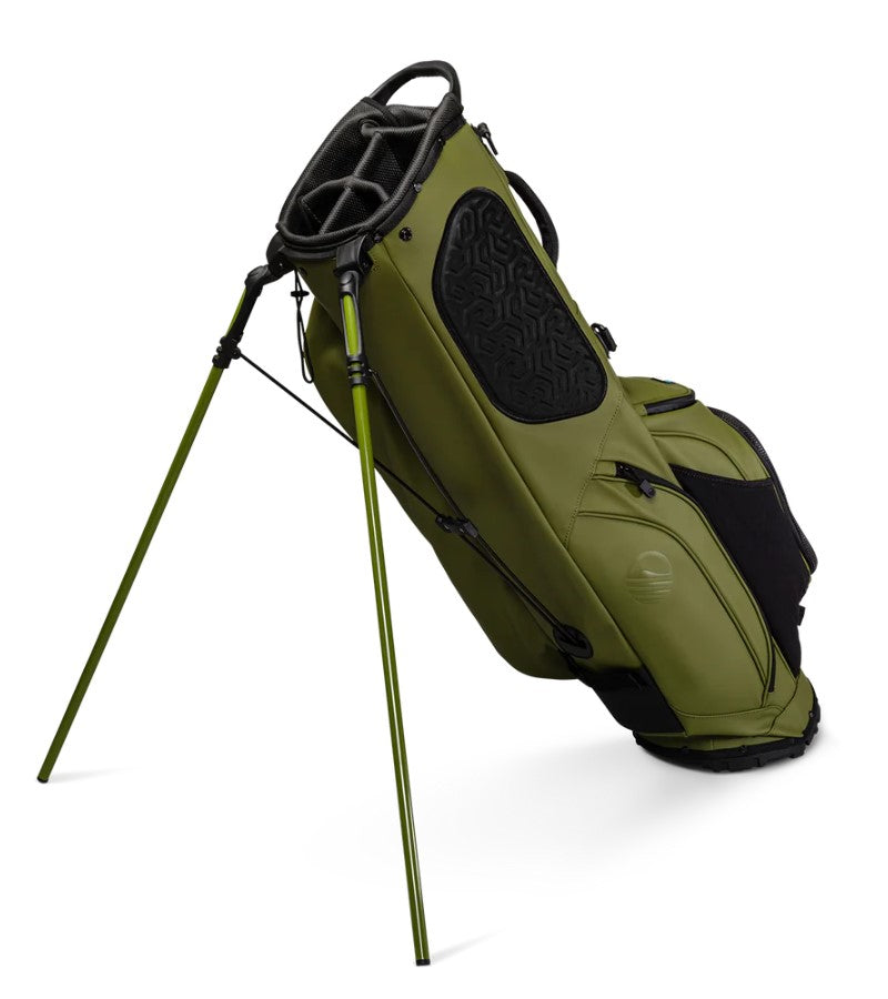 Load image into Gallery viewer, Sunday Golf Ryder Stand Bag Olive Leather 2
