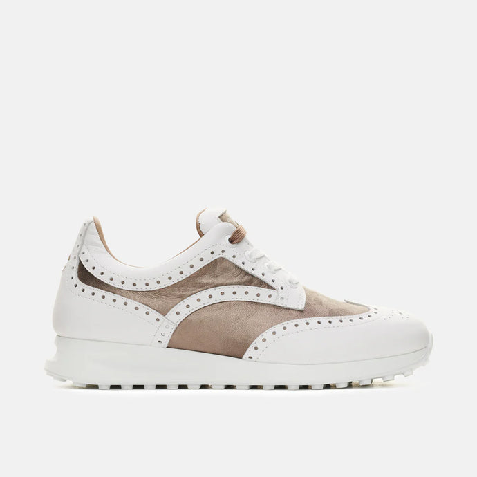 Duca Del Cosma Serena Spikeless Womens Golf Shoes White Taupe