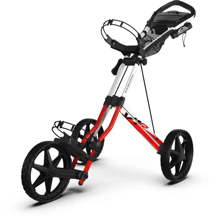 Sun Mountain Speed Cart V1R Golf Push Cart Fire Red-White