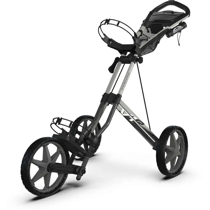 Sun Mountain Speed Cart V1R Golf Push Cart Steel-Platinum