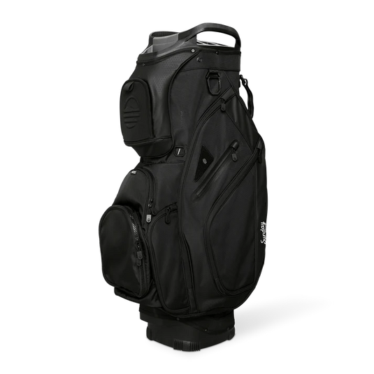 Sunday Golf Big Rig Cart Bag Matte Black (Bag Height 36