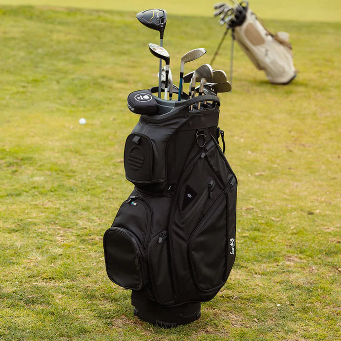 Sunday Golf Big Rig Cart Bag Matte Black (Bag Height 36