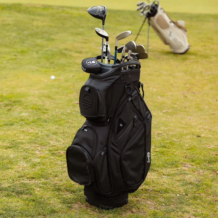 Load image into Gallery viewer, Sunday Golf Big Rig Cart Bag Matte Black (Bag Height 36&quot;)
