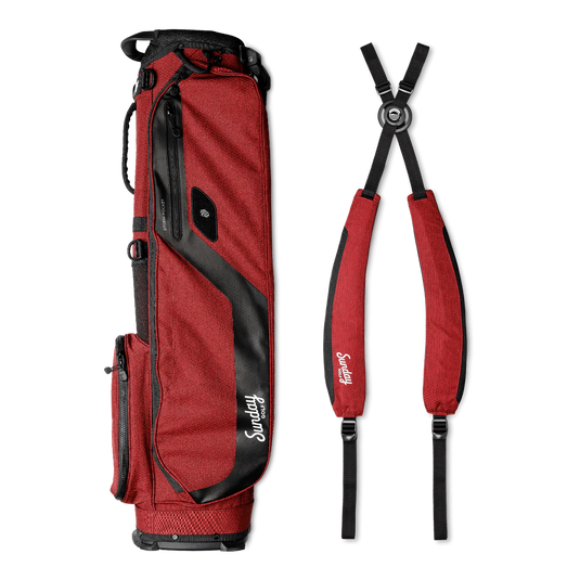Sunday Golf El Camino Golf Stand Bag Ron Burgundy (Bag Height 34")