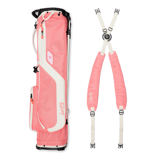 Sunday Golf El Camino Golf Stand Bag Coral Bag Height 34"