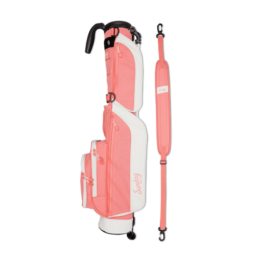 Sunday Golf Loma Womens Golf Stand Bag Coral Reef (Bag Height 32")