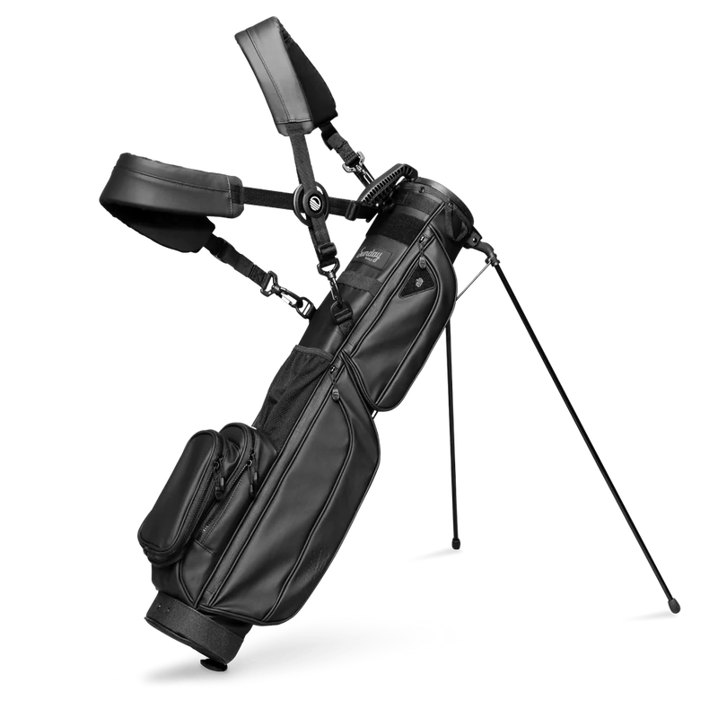 Load image into Gallery viewer, Sunday Golf Loma XL Stand Bag - Black Leather
