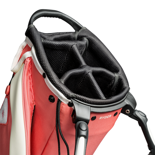 Sunday Golf Ryder 23 Golf Stand Bag Coral (Bag Height 35")