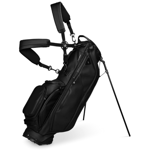 Sunday Golf Ryder Bag Black Leather