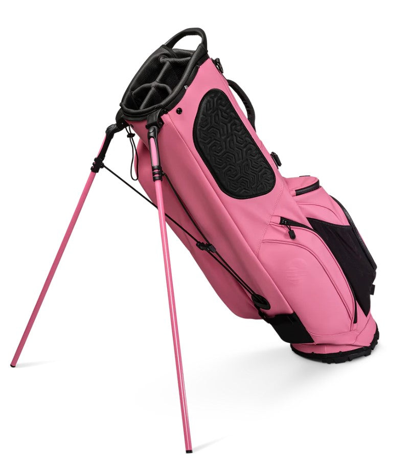 Load image into Gallery viewer, Sunday Golf Ryder Stand Bag Dusty Pink Leather
