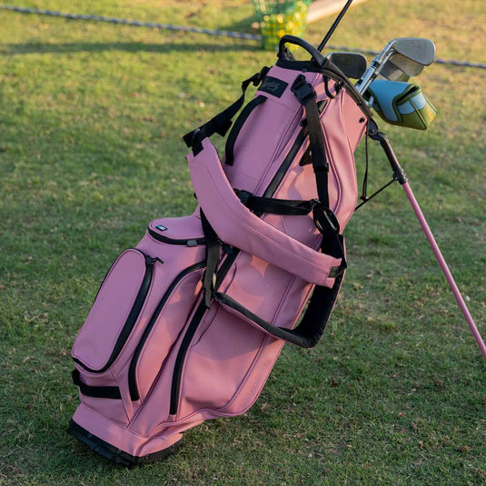 Sunday Golf Ryder Dusty Pink Leather Lifestyle 2