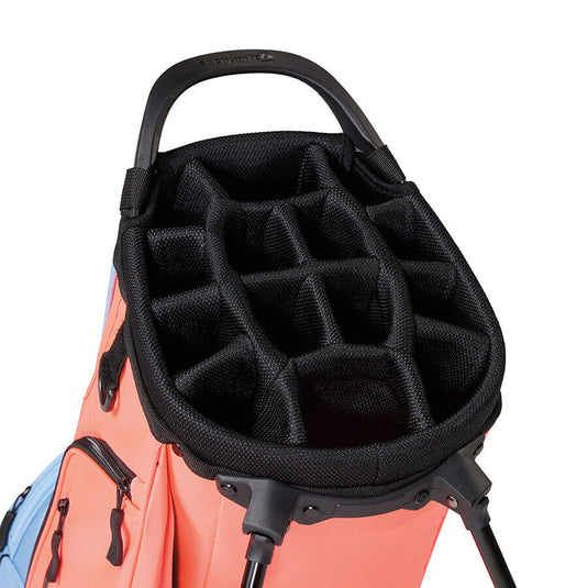 TaylorMade FlexTech Crossover Golf Stand Bag Coral/Light Blue