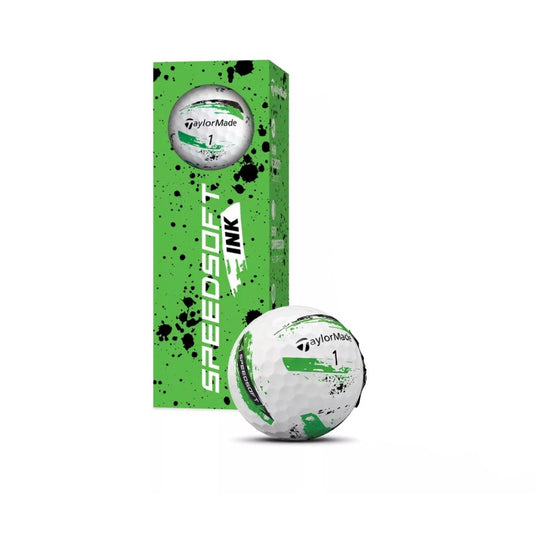 TaylorMade SpeedSoft Ink Golf Balls Green