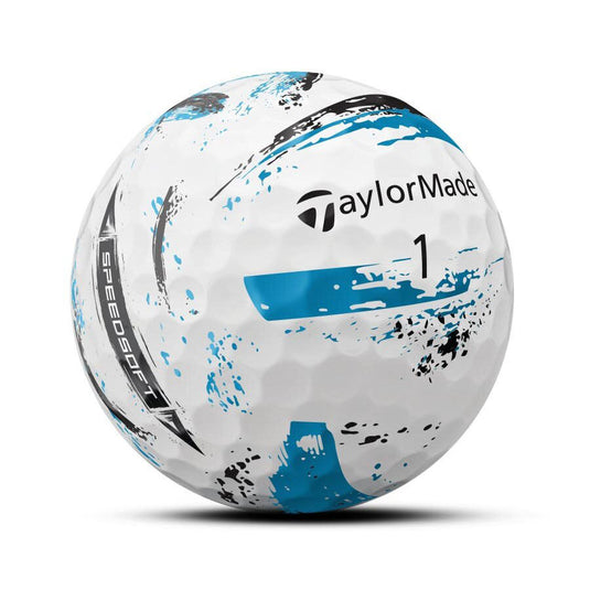 TaylorMade SpeedSoft Ink Golf Balls Blue