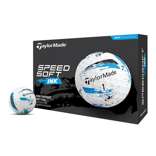 TaylorMade SpeedSoft Ink Golf Balls Blue