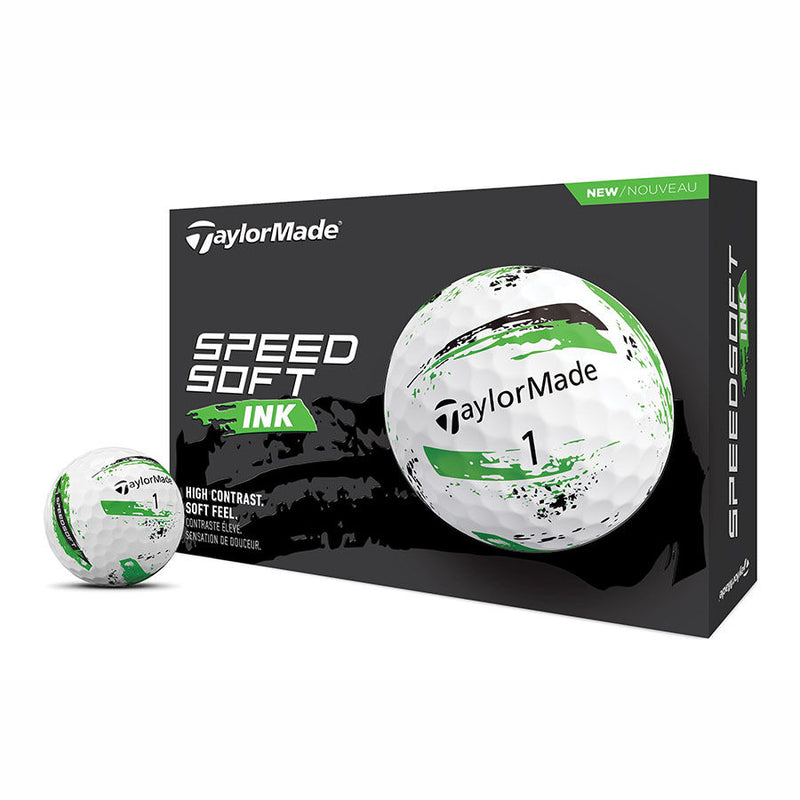 Load image into Gallery viewer, TaylorMade SpeedSoft Ink Golf Balls Green
