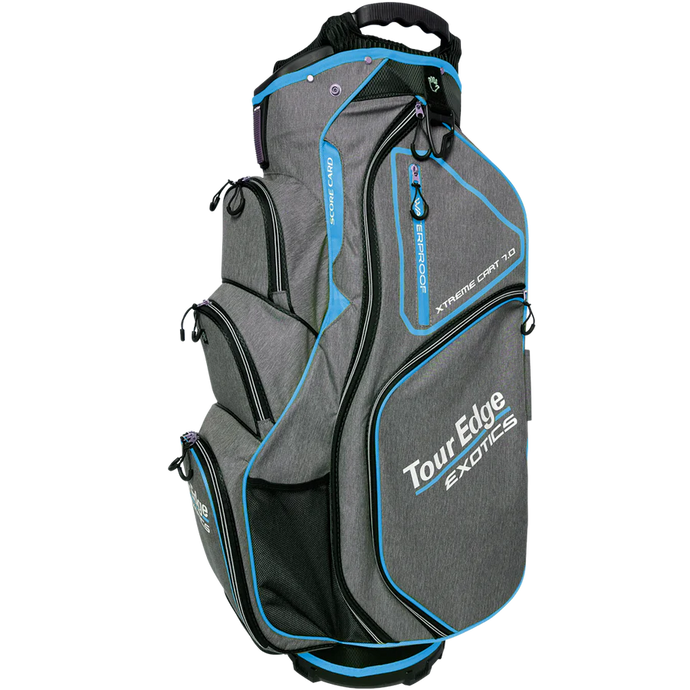 Tour Edge Exotics Xtreme 7.0 Womens Golf Cart Bag Blue Grey