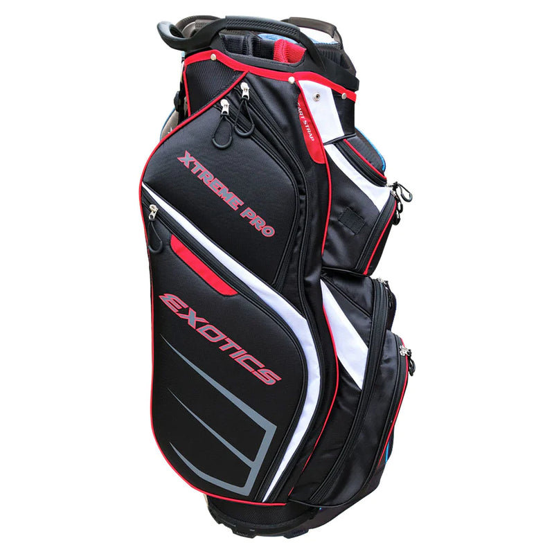 Load image into Gallery viewer, Tour Edge Exotics Extreme Pro Deluxe Golf Cart Bag Red Black

