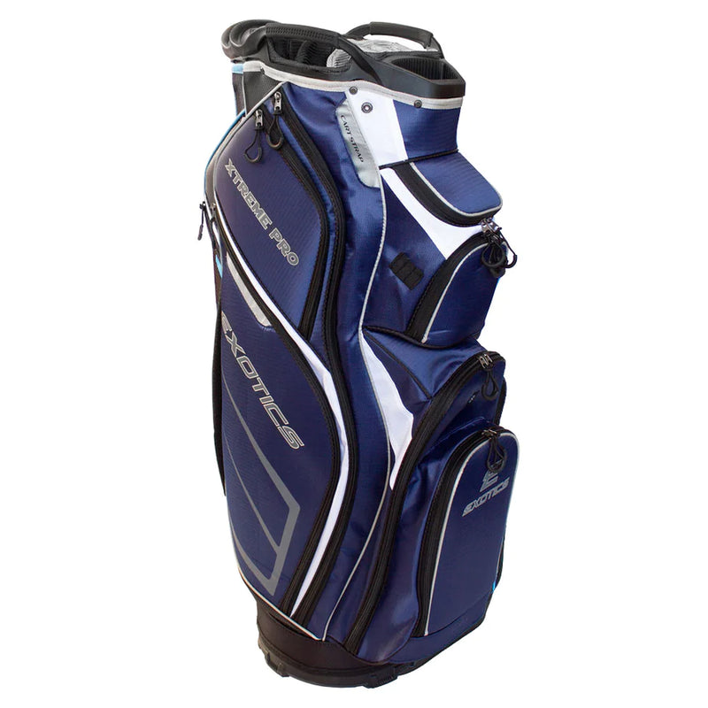 Load image into Gallery viewer, Tour Edge Exotics Extreme Pro Deluxe Golf Cart Bag Navy Blue
