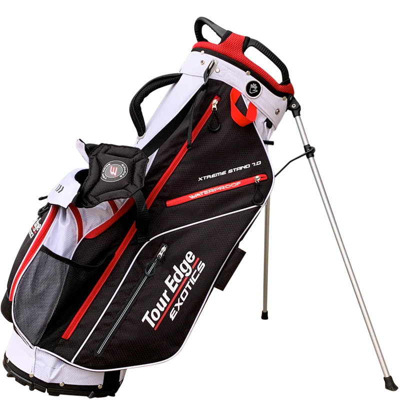 Load image into Gallery viewer, Tour Edge Exotics Xtreme 7.0 Golf Stand Bag Black Red
